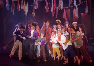 Fagin and Gang in Oliver 2016